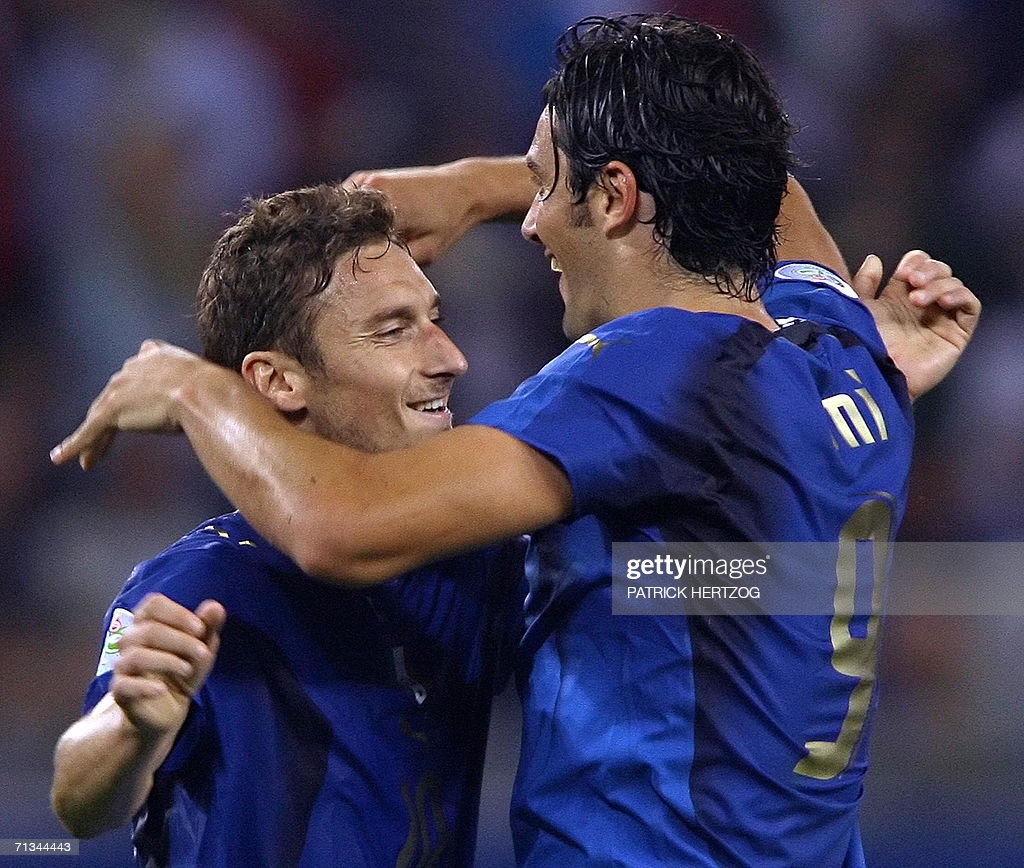Francesco Totti và Luca Toni